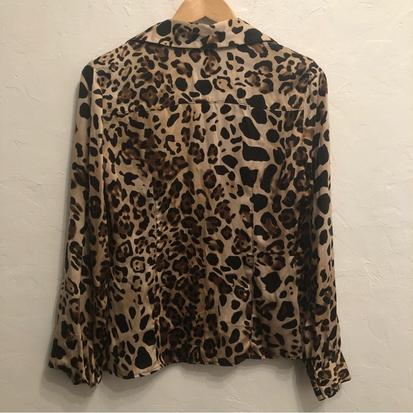 GUESS Silk leopard button-down - Picture 2 of 5